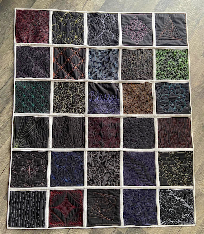 Rochelle's Free Motion Sampler Quilt
